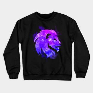 Lion watercolor Spirit Crewneck Sweatshirt